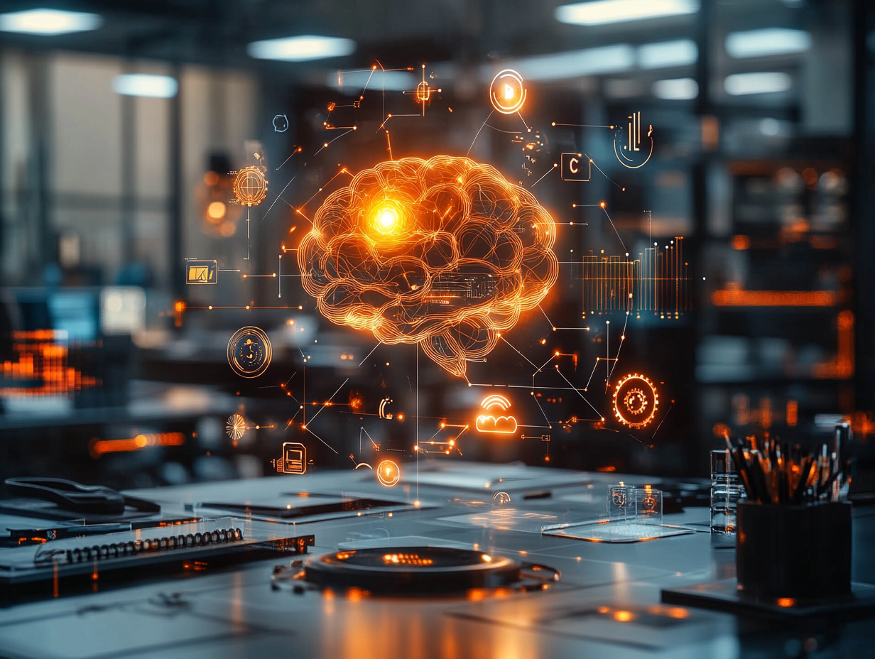 AI Business Growth Illustration